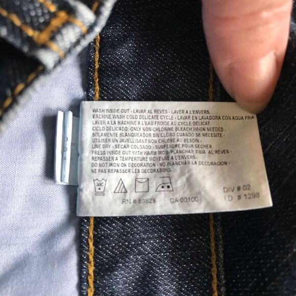 Gloria Vanderbilt Rhinestone Embellished Jeans Blue Sz 12 - Picture 6 of 10